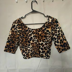 Cheetah crop top